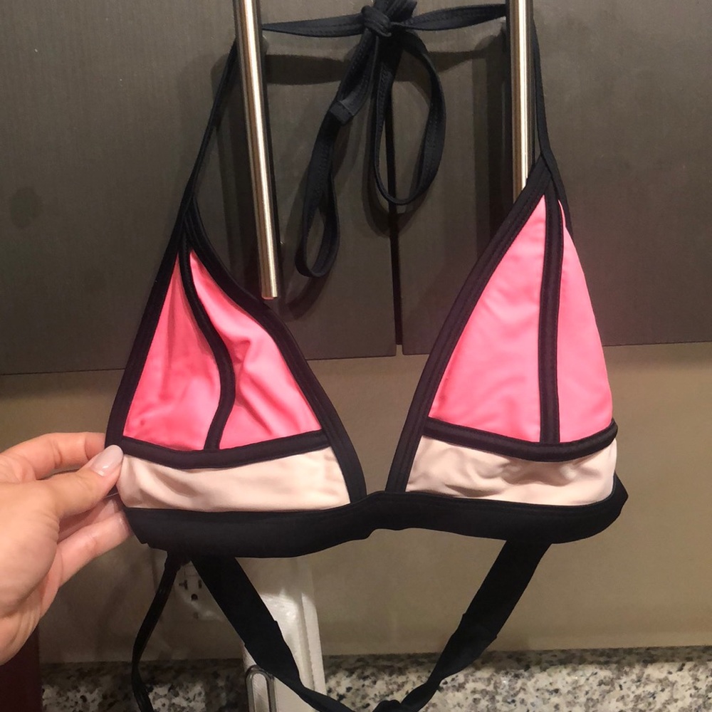 Pink Triangle Top Bikini